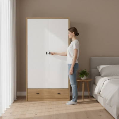 Kleederschaaf Schlofzëmmer Miwwelen Modern Bannenariichtung luxuriéisen Stil