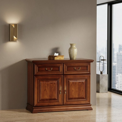 Kommode Schlofkummer Kommoden klassesche Stil Braun Schiefen Sideboard