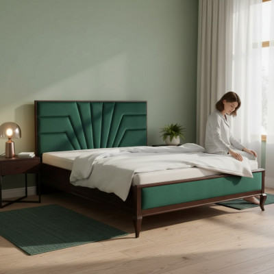 Bett Luxus Duebel Hotel Better Schlofkummer Design Holz Miwwelen