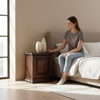 Nuetsschrëff Design Terminaler Dëscher Schlofzëmmer Holz Luxus Konsolen Nei