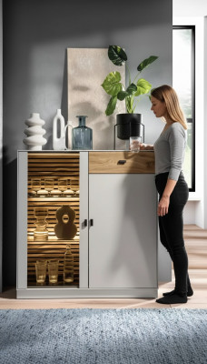 Anrichte Luxus Sideboard Design Modern Kommoden Holz Ariichtung