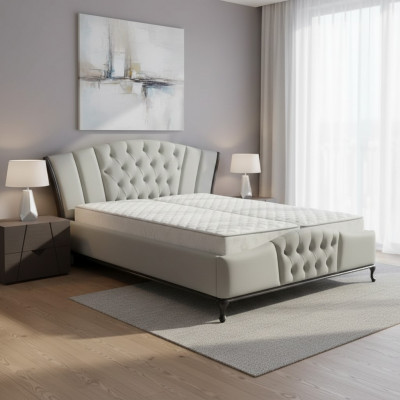 Bett Këssen Design Luxus Duebel Hotel Better Chesterfield Holzmiwwelen Nei
