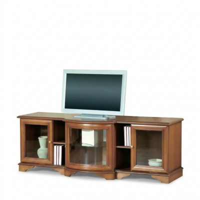 Wunnzëmmer TV-Stänner Fernseh Lowboard Schaf Miwwel Holz RTV 177cm