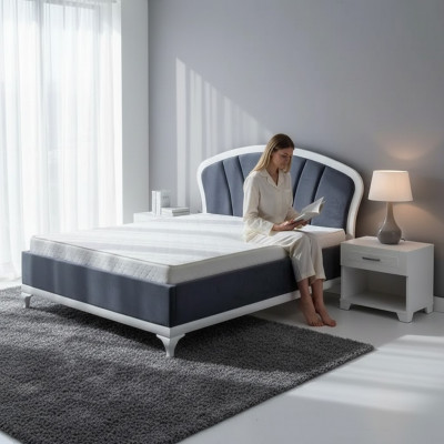 Modern Bett Luxus Better Miwwelen Hotel Textil Schlofzëmmer 180x200cm