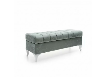 Klassesch Design-Bank Ottoman Sëtzocker Zweesëtzer Textil Foussocker