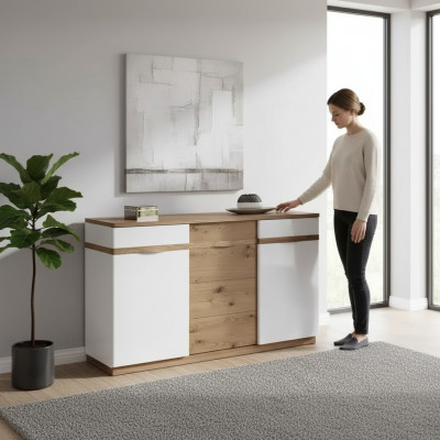 Kommode mat 6 Tiräng Sideboard Wunnzëmmer Tirängschaf Design