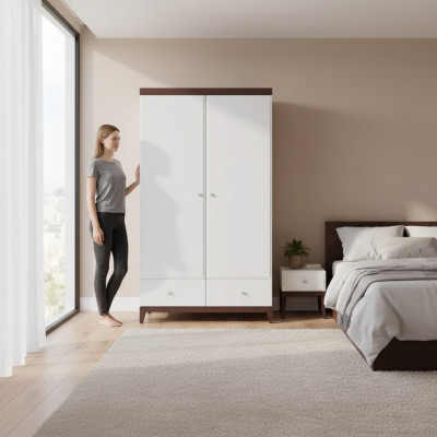 Kleederschaaf Schlofzëmmer Schaf Wäiss Modern Holz Luxus Schranken