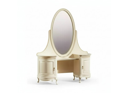 Make-up Dësch Spigel Schlofkummer Luxusmiwwelen beige Konsolen Säitenbord Dësch