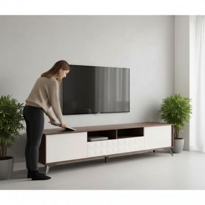 TV Schaf Modernen wäissen Luxus Fernseher Spär Kommode Wunnwand rtv