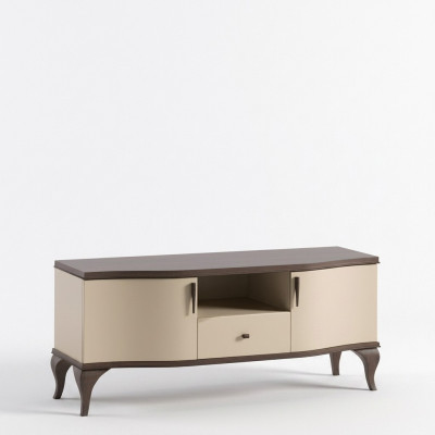TV-Stänner Wunnzëmmer beige Miwwelen Holz Sideboard Stil modern