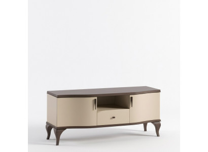 TV-Stänner Wunnzëmmer beige Miwwelen Holz Sideboard Stil modern