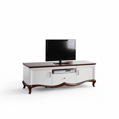 RTV Lowboard TV-Ständer Sideboard Holz Luxus wäiss Wunnzëmmer Schaf