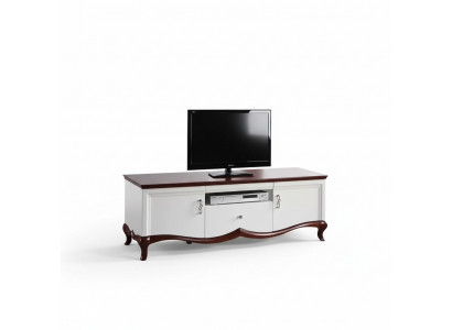 RTV Lowboard TV-Ständer Sideboard Holz Luxus wäiss Wunnzëmmer Schaf