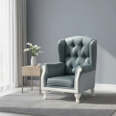Kanner Still mëll Designer Lehn Stull Polster Canapé 1 Sëtz