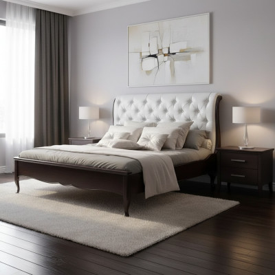 Bett Stoff Design Duebel Better Luxus Modern Hotel Gestell Schlofzëmmer