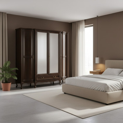 Kleederschaf Schaf Luxus Holz Schief Schatzmëbel Design Luxusmëbel Schlofzëmmer