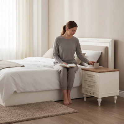 Nuetsdësch kinneklech Schlofkummer Nuetskonsole Dësch Bäistell Designer Miwwelen Nei