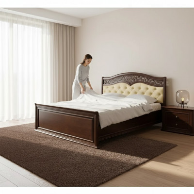 Luxuriéis Schlofkummer-Bett Design Polsterung Duebelt Hotelbett