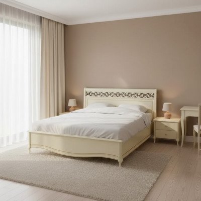 Bett Këssen Design Luxus Duebel Hotel Better Holz Neiwäiss Faarwen