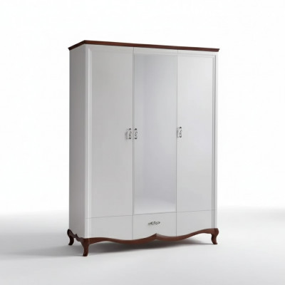 Schlofzëmmer Kleederschaf Holz Massiv Holz Schief Garderobe Ariichtung