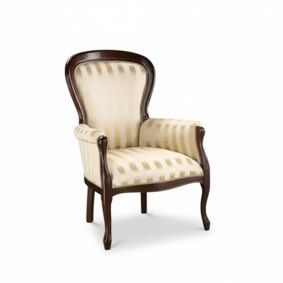 Luxus Fotell Living Zëmmer Textil Fotell klasseschen Design Polsterung