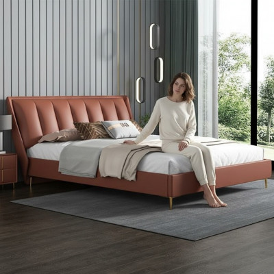 Luxus-Schlofkummer Bett Designer Miwwelen Duebelbett Better Holz Neit