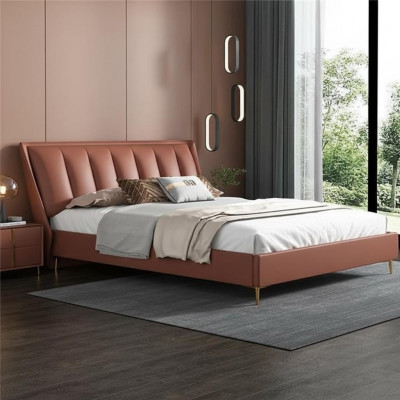 Luxus-Schlofkummer Bett Designer Miwwelen Duebelbett Better Holz Neit