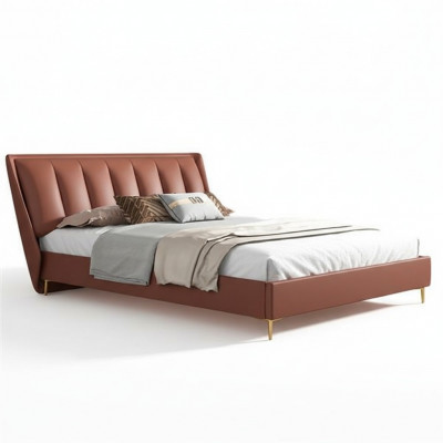 Luxus-Schlofkummer Bett Designer Miwwelen Duebelbett Better Holz Neit