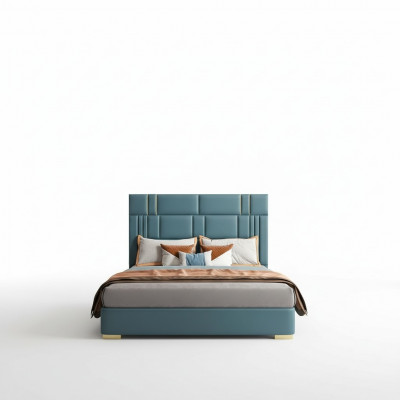 Schlofzëmmer Set Designer Luxus Grupp Garnitur Neit Bett 2x Nuetsdësch 3 Deeler.