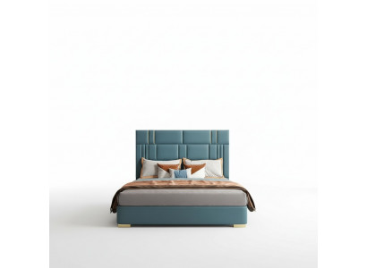 Schlofzëmmer Set Designer Luxus Grupp Garnitur Neit Bett 2x Nuetsdësch 3 Deeler.
