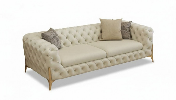 Sofa 2-Sëtzer Luxus Designer Couch Nei Sofa Luxus Polstersofas Zwësëtzer 176cm