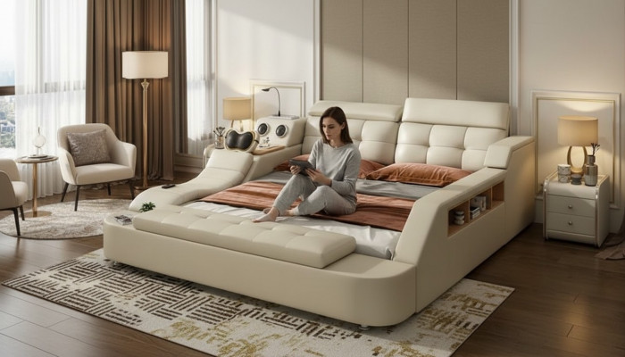 Multifunktion Bett Duebelbetter Modern Bettraam 180x200cm Nei