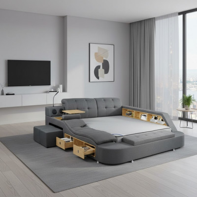 Multifunktion Bett Duebelbetter Modern 180x200cm Better Schlofzëmmer