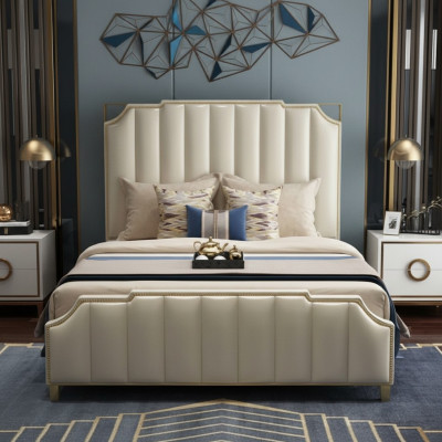 Bett Design Duebelbett Luxus Better Polster Schlofzëmmer Miwwelen 180x200