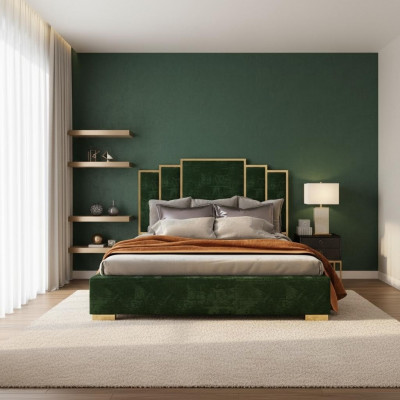 Design Bett Textil Luxus Better Modernen Hotel Gestell Schlofzëmmer 180x200