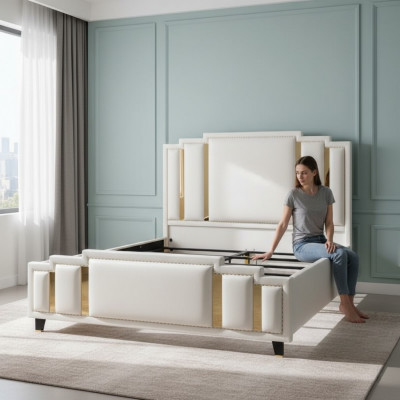 Liederbett Polster Design Luxus Duebel Hotel Schlofzëmmer Better