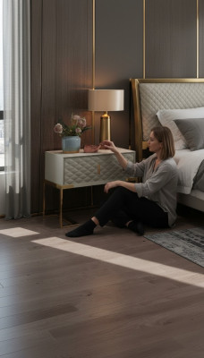 Wäiss Design Nuetsdësch Konsole Niewendëscher Schlofkummer Holz Luxus Konsolen