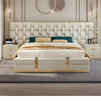 Bett Këssen Design Luxus Duebel Hotel Better beige Luxus Hotel Nei