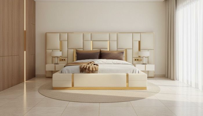 Design Schlofzëmmer Garnituren Bett Modern Luxus Hotel Better Miwwelen