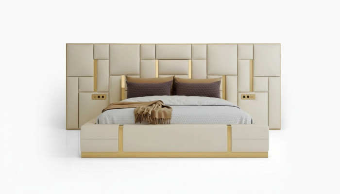 Design Schlofzëmmer Garnituren Bett Modern Luxus Hotel Better Miwwelen