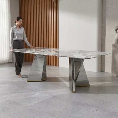 Luxus Iessdësch Glasdësch Iesszëmmer Luxus Dëscher Griichen Dësch 200x100