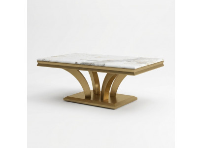 Couchtisch Design Wunnzëmmer Luxus Couchtischen Dëscher Miwwelen Gold 115x70