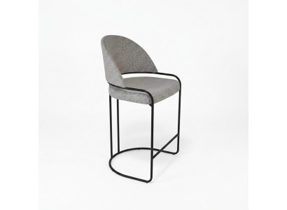 Groue Barhocker Mat Edelstahlbeen Iesszëmmer Stull Héich Design Still