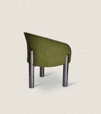 Luxus Gréng Fauteuil Einsëtzeger Modern Polstersëtz Stull Wunnzëmmer Miwwelen