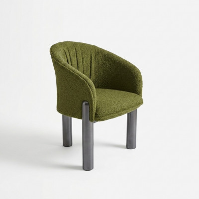 Luxus Gréng Fauteuil Einsëtzeger Modern Polstersëtz Stull Wunnzëmmer Miwwelen