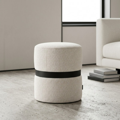 Designer wäisse Polsterhocker Schlofzëmmermiwwelen moderne Säitenhocker