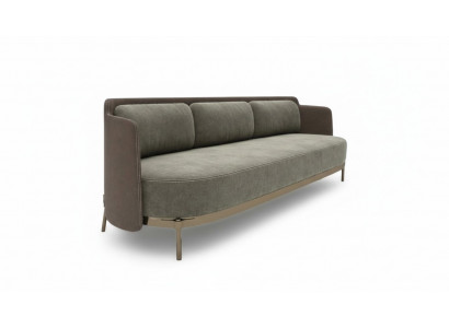 Modern Zofa 3 Sëtzer Wunnzëmmer Polster Textil Luxus Couch 228cm Stoff