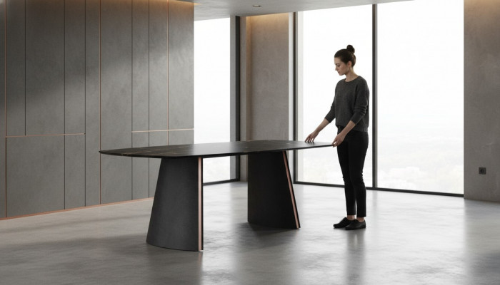 Luxus donkelgréng Iessdësch Iesszëmmer Dëscher Designer Ariichtung Nei
