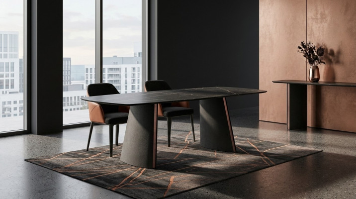 Luxus donkelgréng Iessdësch Iesszëmmer Dëscher Designer Ariichtung Nei