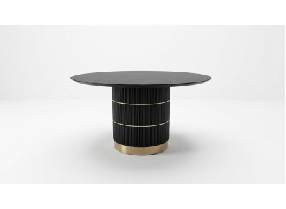 Ronn Iessdësch Luxus Iesszëmmer Miwwelen Designer Dësch Metallsfouss